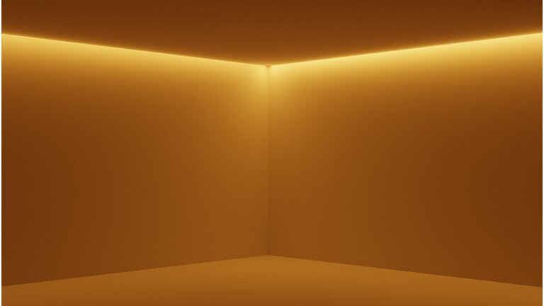 Raum mit Lichtdesign